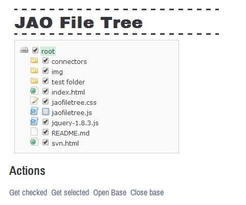 jQuery JAOFileTree